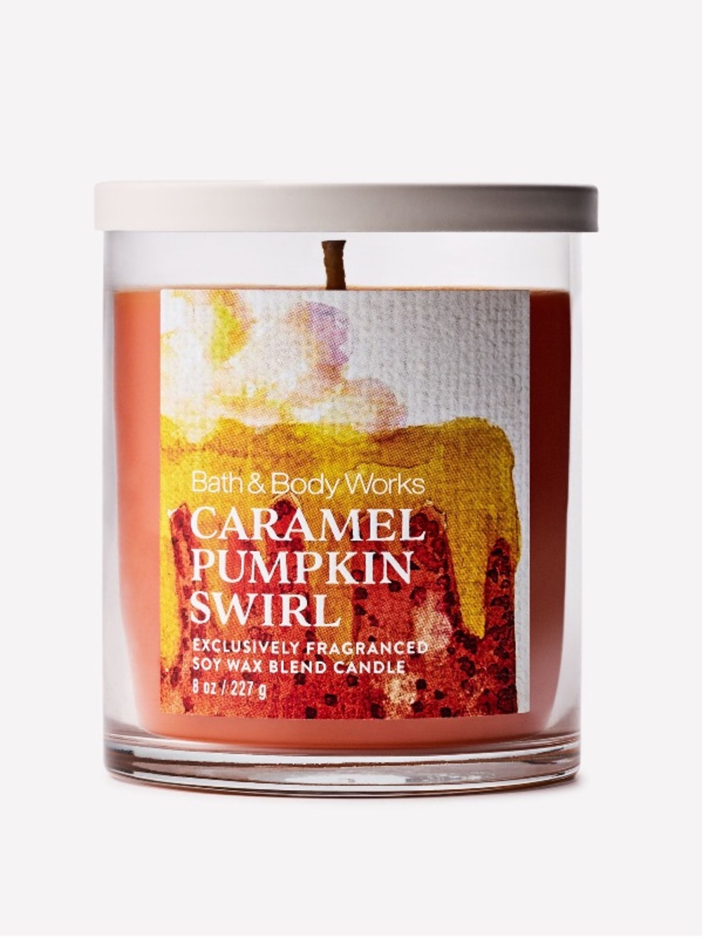2/$20 “CARMEL PUMPKIN SWIRL” Single Wick Candle by B&BW/WB, 8 oz / 227 g, NWT